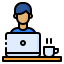 Arbeiter am PC